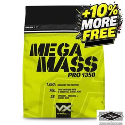 MEGA MASS PRO 1350 6 lb Rich Chocolate +10% More Free