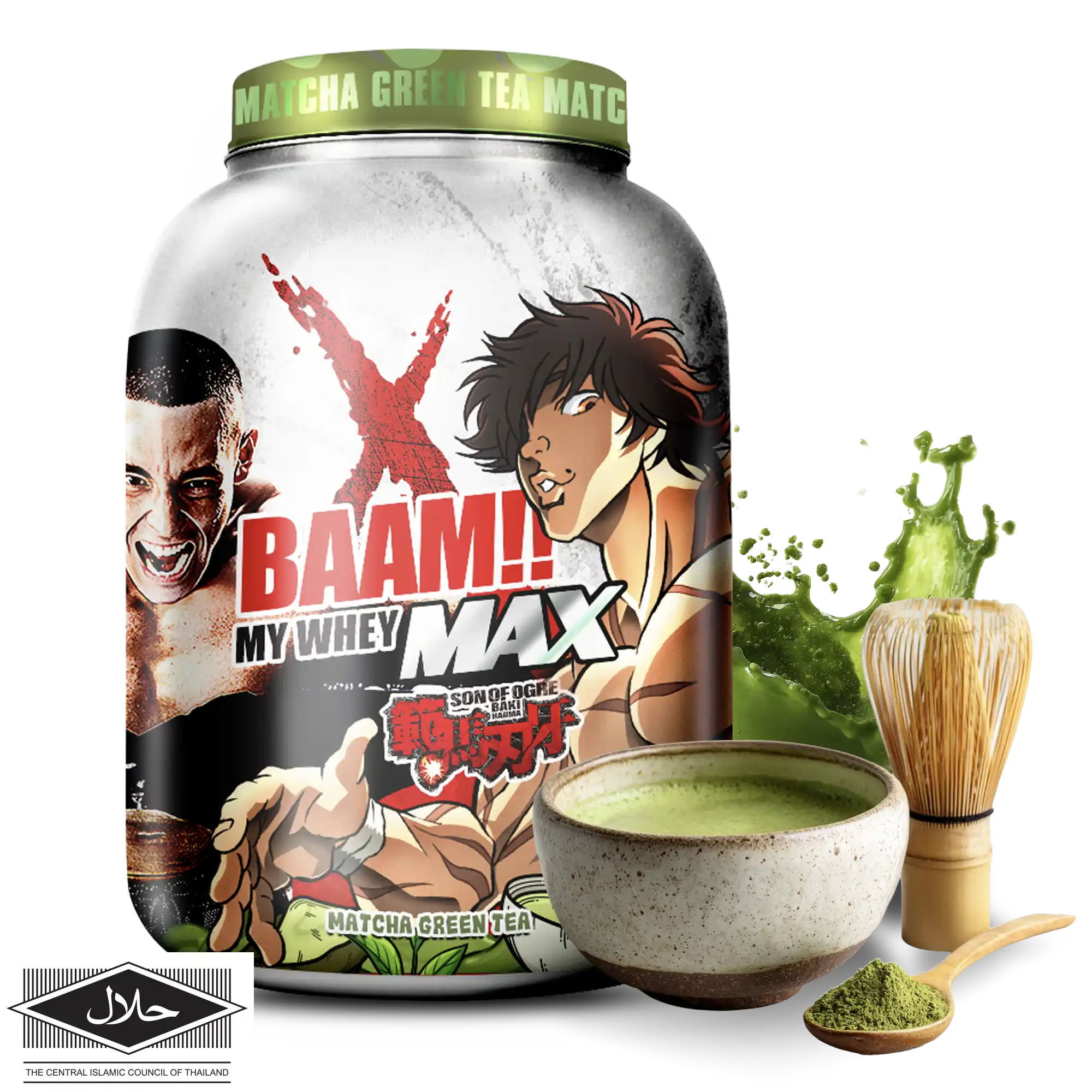MY WHEY MAX 5 lb Matcha Green Tea (Baki)