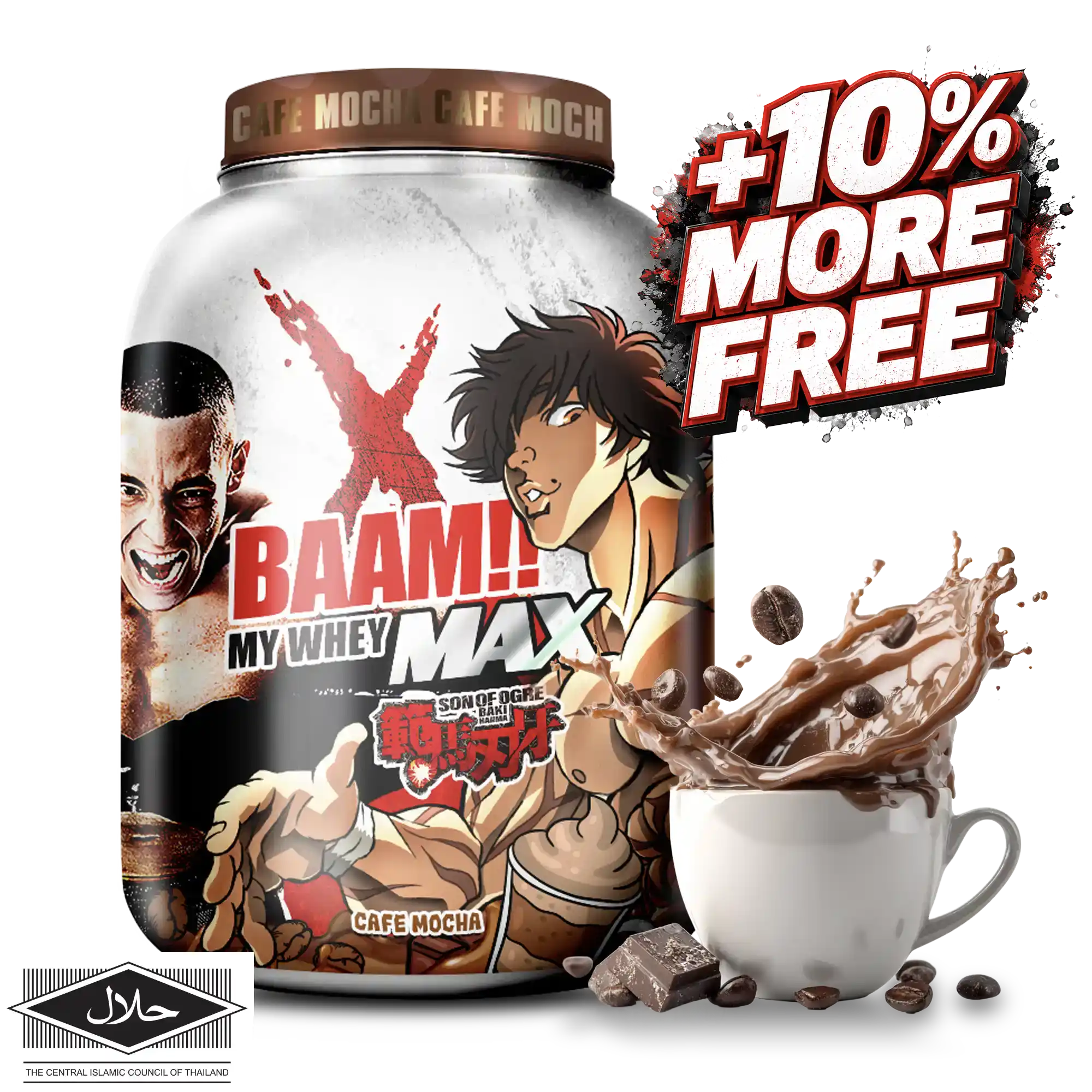 MY WHEY MAX 5 lb Cafe Mocha +10% More Free BK
