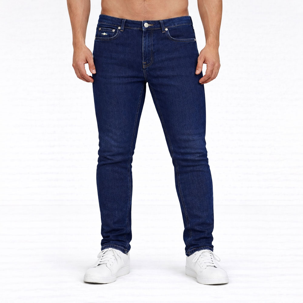 REGULAR FIT JEANS Indigo Blue Size 36