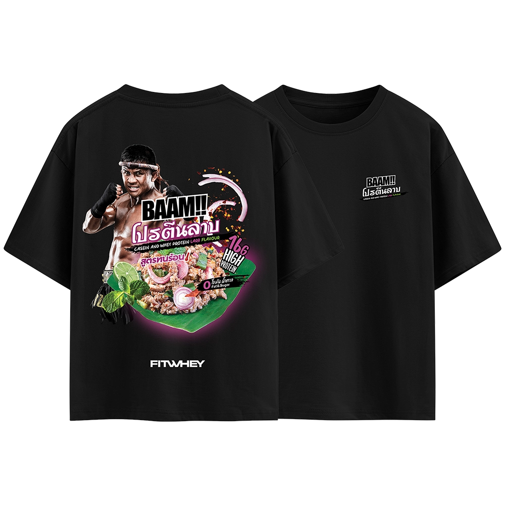 T-SHIRT BAAM Protein LARB BLACK XL