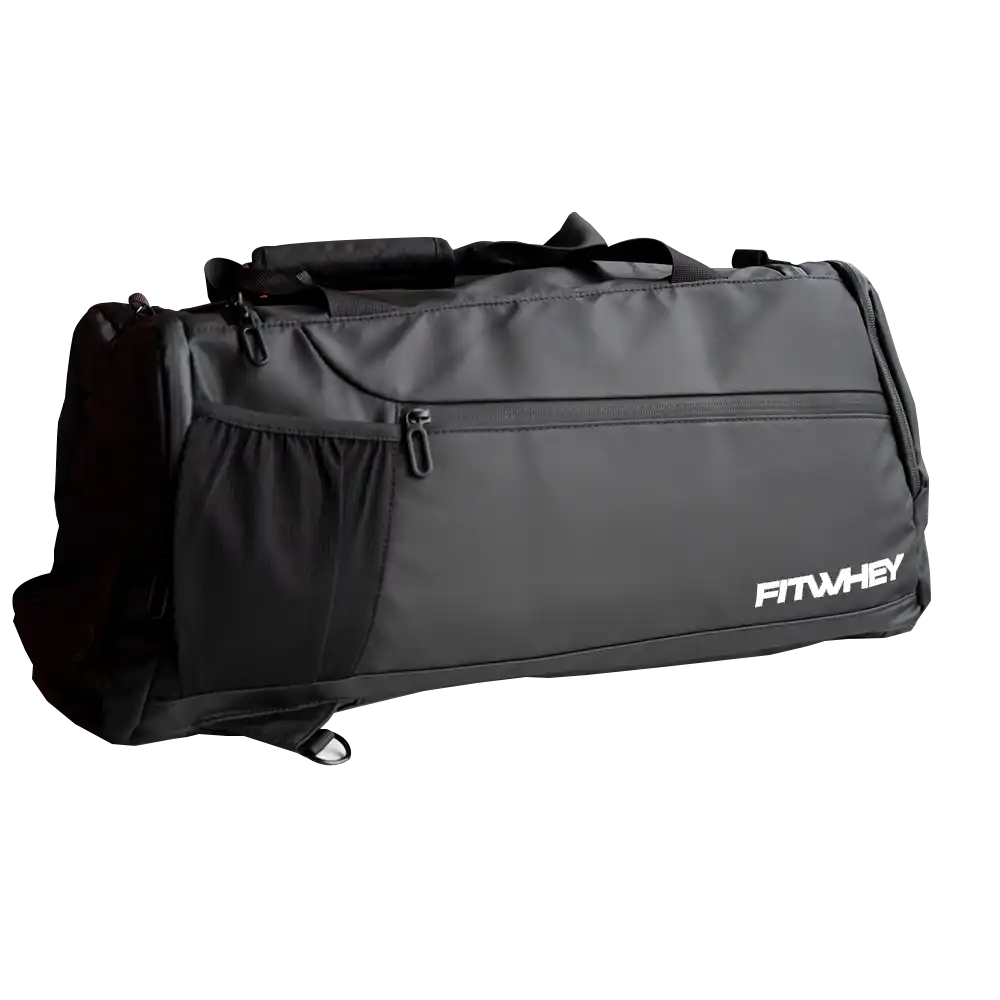 Gym Bag FW Big Size Black (White logo)