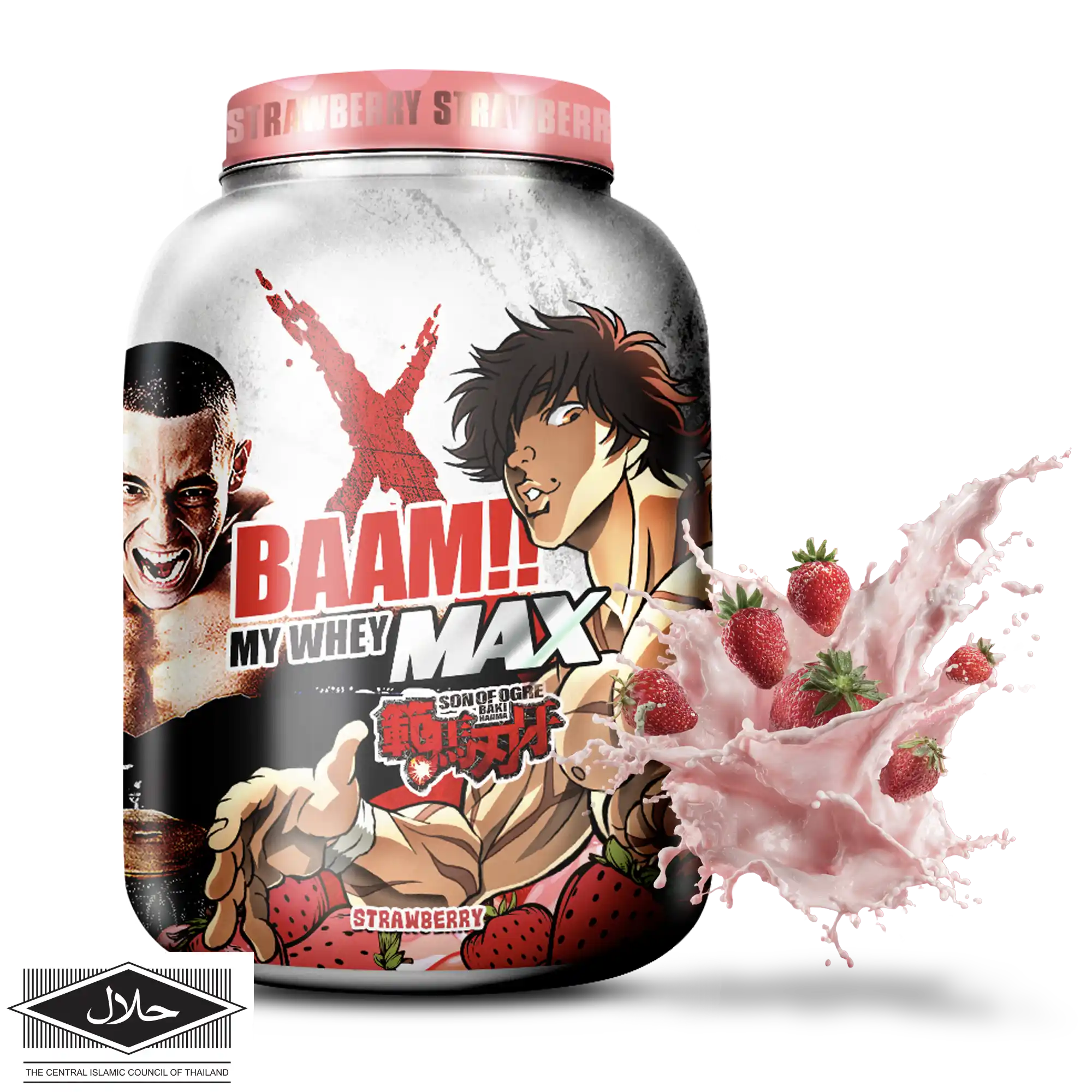 MY WHEY MAX 5 lb Strawberry (Baki)