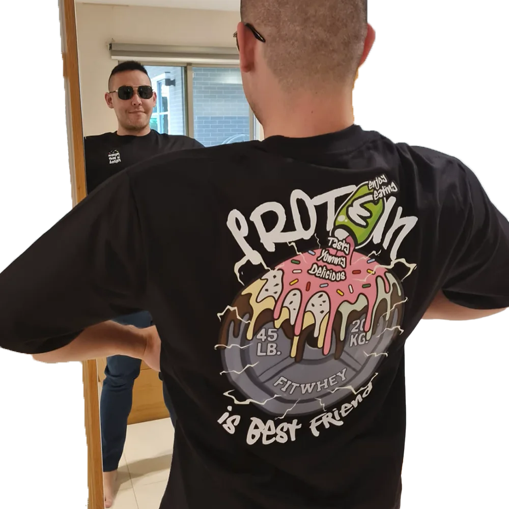 Over Size T-Shirt Protein Best Friend Black XL